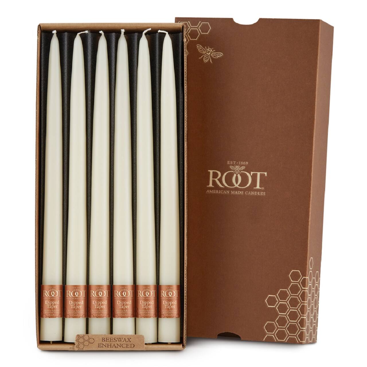 Root Candles 12" Dipped Taper Dinner Candles, 12ct.